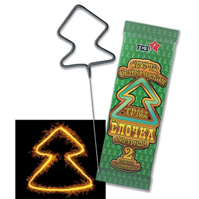 Елочка Бенгальские огни фигурные купить в Тамбове | tambov.salutsklad.ru