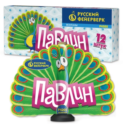 Павлин F Пиротехнический фонтан купить в Тамбове | tambov.salutsklad.ru